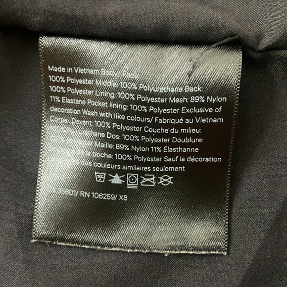 lululemon black size 6 jacket - Picture 8 of 8